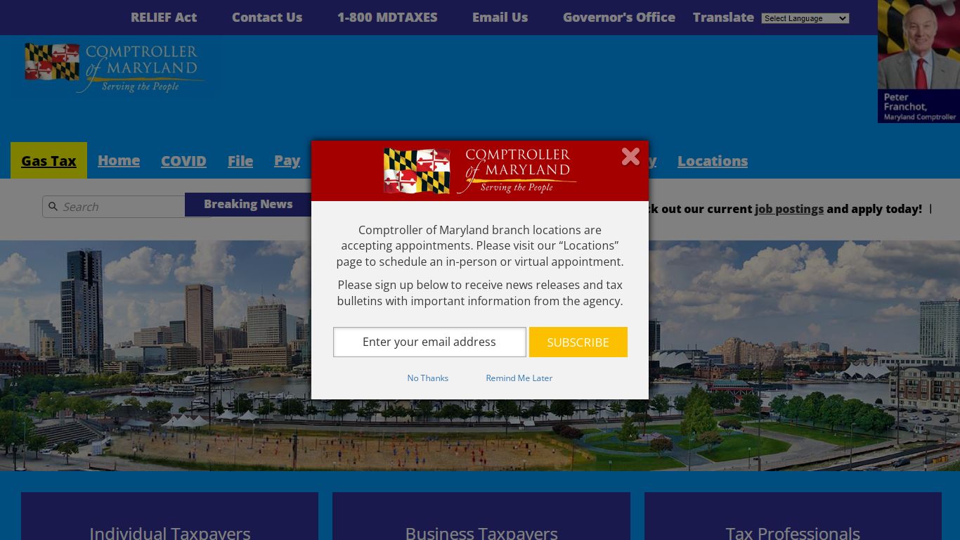 Marylandtaxes.gov | Welcome to the Office of the Comptroller